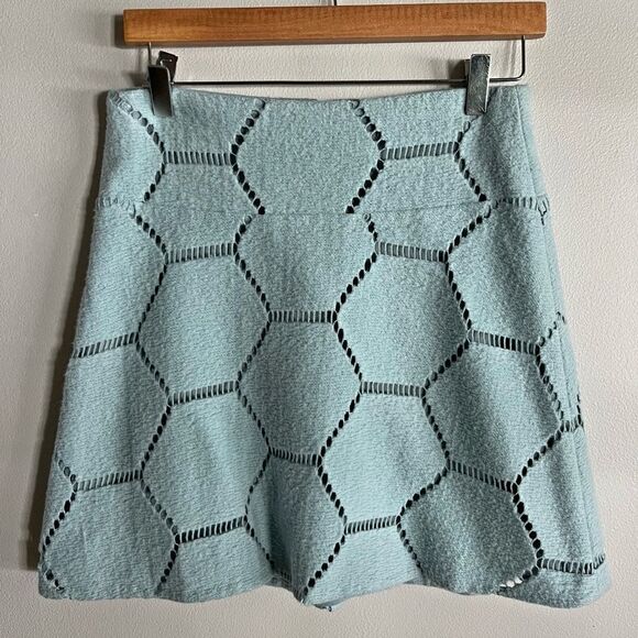 Sevier Skirts Tailor Made Hexagon Mini Skirt | Preppy Mod Retro Geometric Sz S - Picture 1 of 8